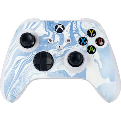 Blue Marbling Xbox Series S Controller Skin